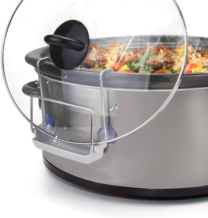 SOPHICO Slow Cooker Lid Holder for Cooking, Hand Free Pot Lid Organizer by SOPHICO