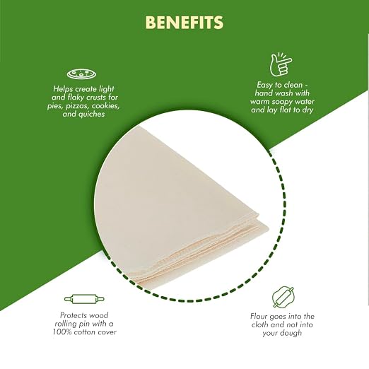 Regency Wraps Natural Pastry Cloth 20"x24" - Image 2