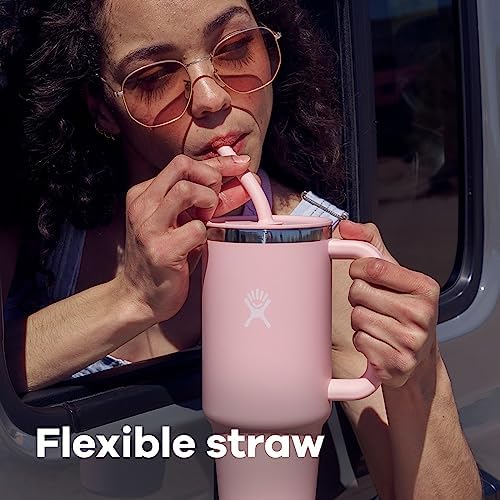 Hydro Flask Travel Tumbler with Handle, Lid and Straw - Insulated