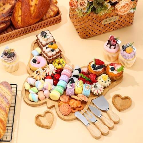 Weysat Butterfly Charcuterie Board Set Platter and Knife Set
