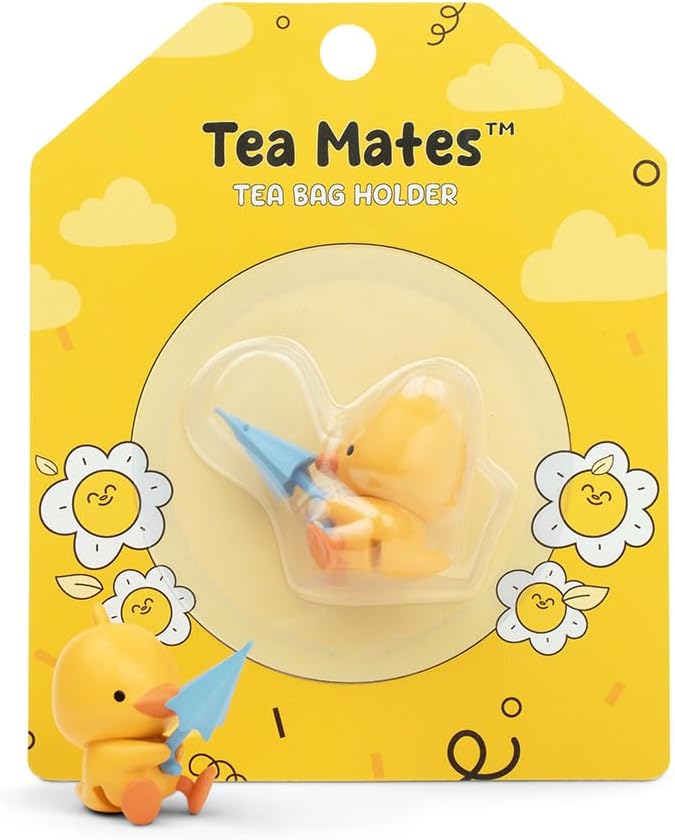 Tea Mates - 1pc Cute Fishing Duck - Tea Bag Holder and String Rest - Tea - Image 5