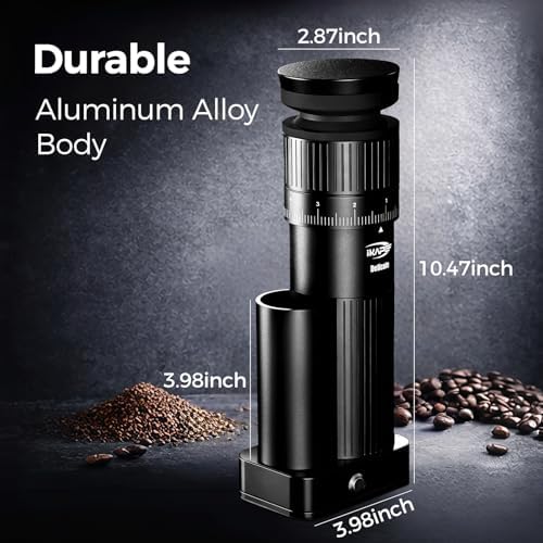 IKAPE Electric Coffee Grinder, 98 Grind Settings
