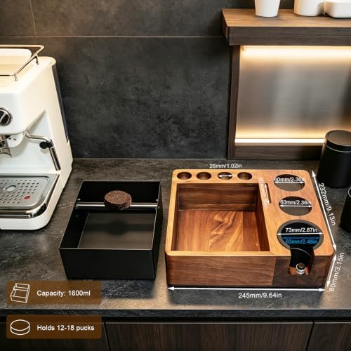Espresso tamping station knock box,tamper station,Espresso station fit