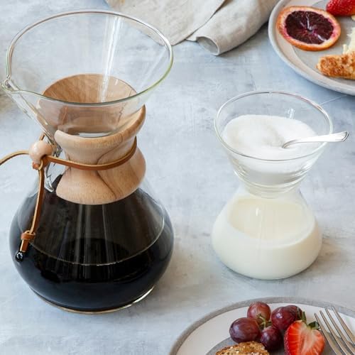 CHEMEX - Hand Blown Glass Cream & Sugar Set