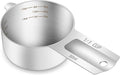 1PCS 1/3Cup Single Measuring Cup, Etched Inner Scale Stainless Steel Measure by BERYLER