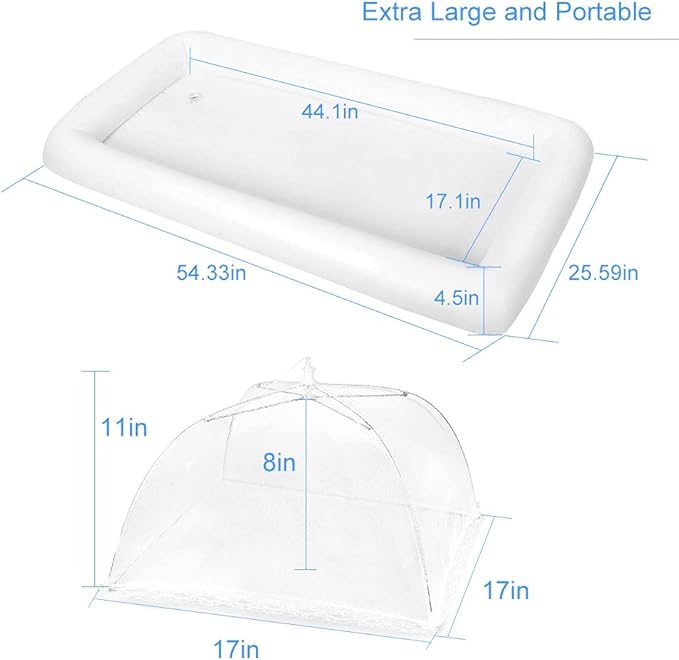 1PCS Inflatable Serving Bars and 3PCS Mesh Food Umbrella Covers Tent - Image 2