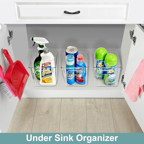 Sorbus Fridge Organizers and Storage, Clear Plastic Bins