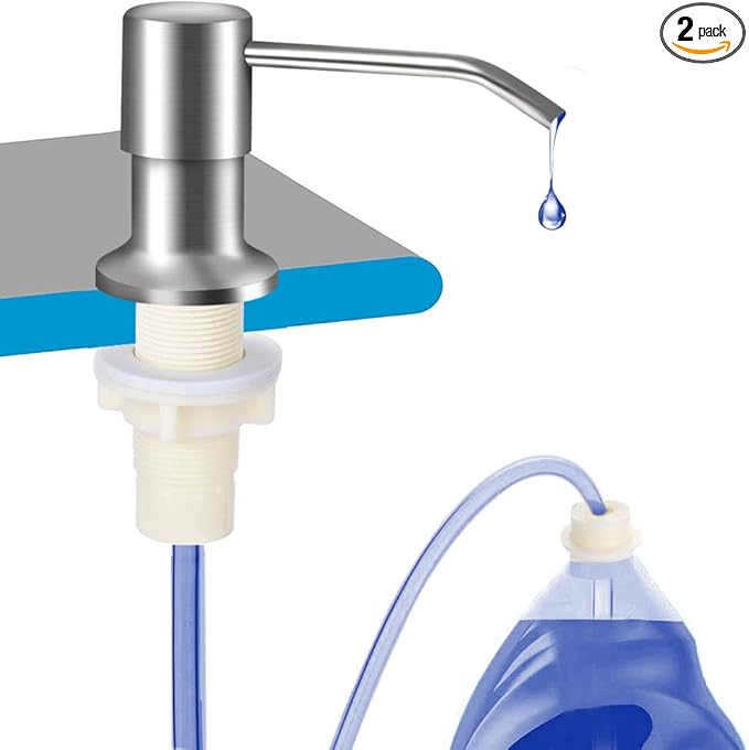 OHiHi Dish Soap Dispenser for Kitchen Sink, Countertop Sink Soap Dispenser by OHiHi
