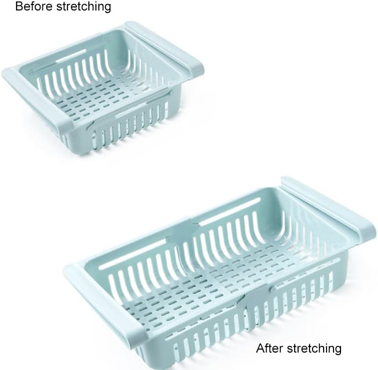 Aramox Fridge Drawer Organizer, PP Refrigerator Storage Box with