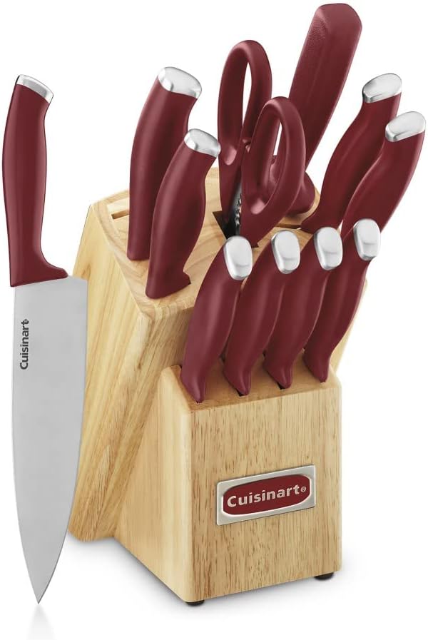 Cuisinart C77SSR-12P Color Pro Collection 12 Piece Knife Block Set by Cuisinart