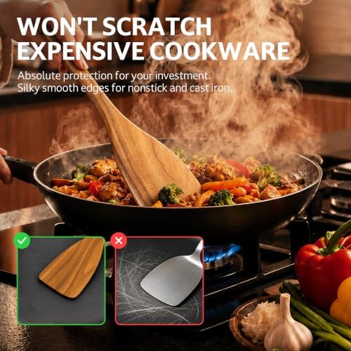 SOOMGYEOL SEOM 10-Piece Teak Wooden Utensil Set