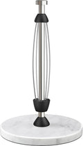 Marble Paper Towel Holder Countertop, Stainless Steel, One-Handed Tear by Awarmhome