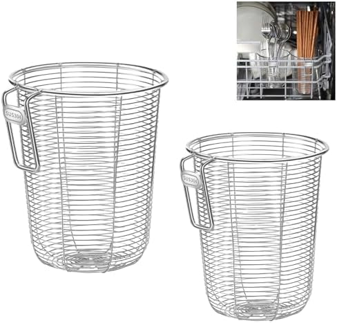 2Pcs 18/8 Stainless Steel Dishwasher Cutlery Basket Kitchen Chopstick