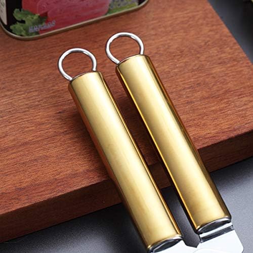 Berglander Can Opener, Stainless Steel Titainium Golden Plating Handle