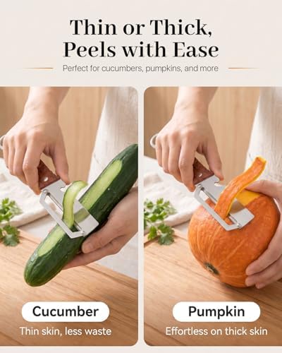 2 PCS Multifunctional Vegetable Peeler for Kitchen, 3-In-1 Stainless