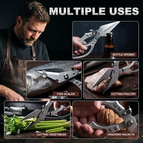 Heavy Duty Kitchen Shears for Food, Kitchen Scissors All Purpose