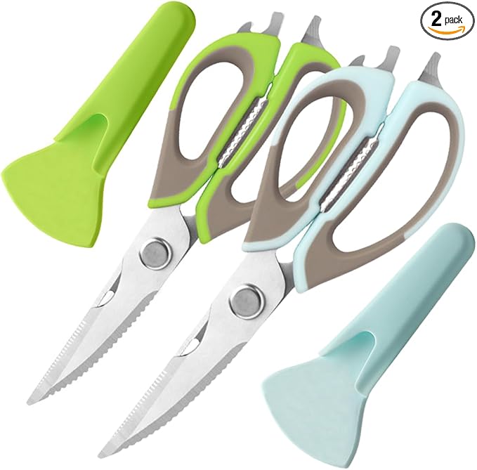 2 Pcs Heavy Duty Kitchen Shears by Roczipeng