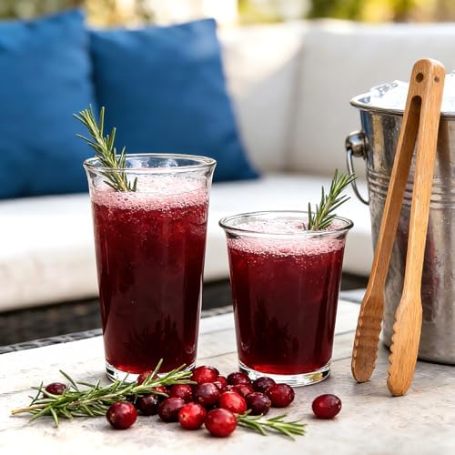 Mapoxy 12 Pack Highball Glasses Set, 12 oz & 10 oz Stackable Tumblers
