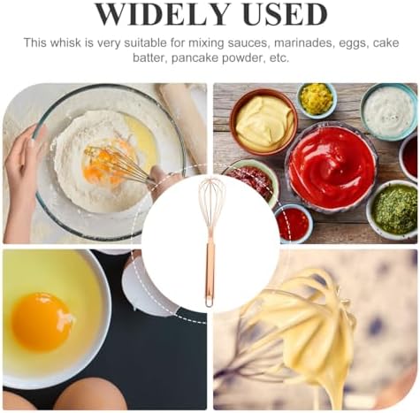 VOSAREA Stainless Steel Egg Whisk Wire Whisk for Whisking Beating