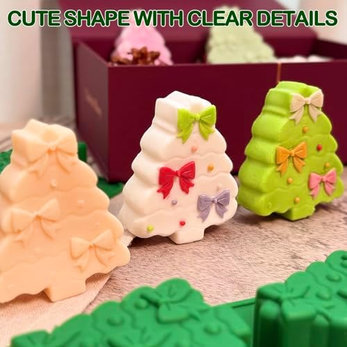 Christmas Tree Silicone Molds 2 Pack Christmas Chocolate Molds for