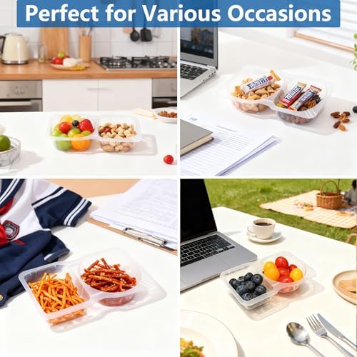 20 Pack Reusable Snack Containers with Lids, Snack Prep Containers