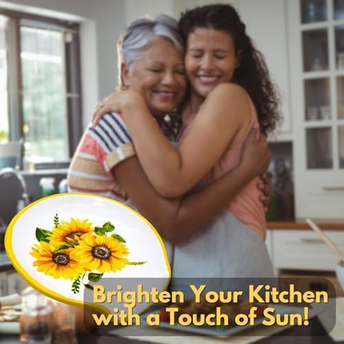Sunflower Kitchen Decor - Sunflower Spoon Rest, Ceramic Spoon Rest for