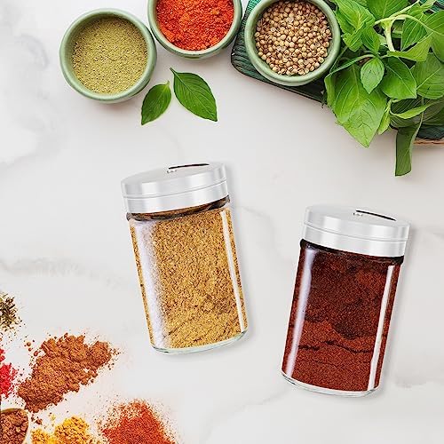 Segarty Spice Jars with Labels Set - 3 Pcs 3oz Glass Jars with Shaker
