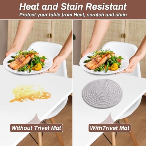 Billbotk 8'' Trivets Hot Dishes, Hot pots and Pans, 6 Heat Resistant