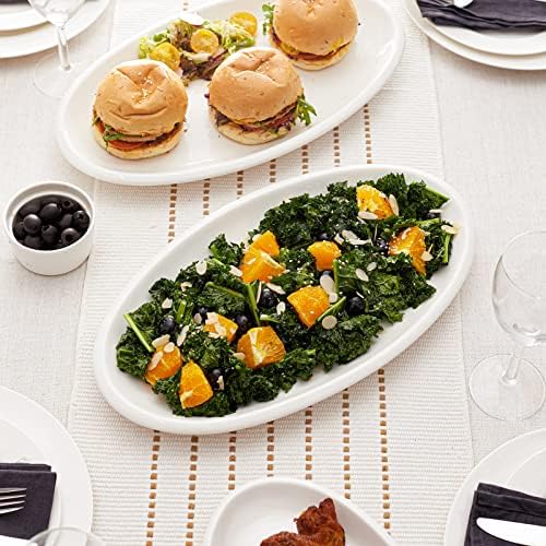 DOWAN 16" Serving Platters, Serving Platters for Wedding, Large Oval