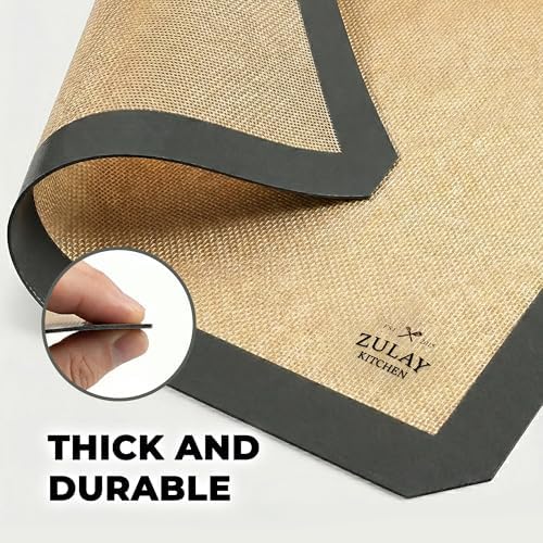 Zulay Kitchen Silicone Baking Mat, 2 Pack, 16.5" x 11.6"