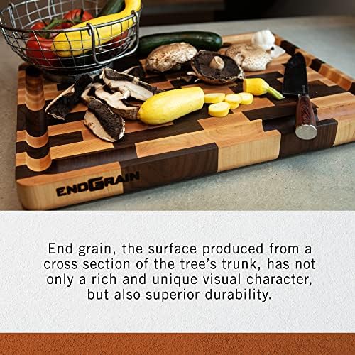 Pit Barrel Cooker EndGrain Medium Cutting Board