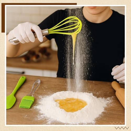 30 Pcs Mini Spatulas Set with Silicone Basting Pastry Brushes Mini