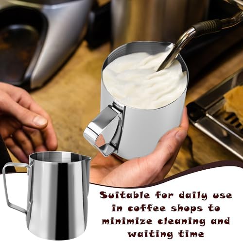 6 Pack Milk Frothing Pitcher Stainless Steel 20 oz Espresso Steaming