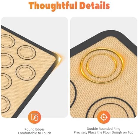 Silicone Baking Mat Macaron Sheet Nonstick Oven Liner 16.5x11.6 Inch