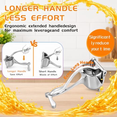 Manual Lemon Squeezer Citrus Press, Metal