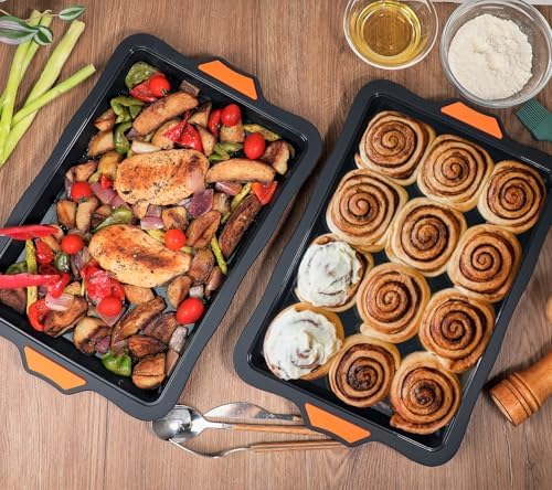Webake Silicone Quarter Sheet Cake Pan, 9x13 inch Sheet Pans for