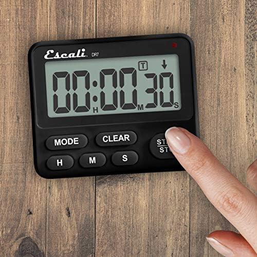 Escali Digital Kitchen Timer with Clock Mode
