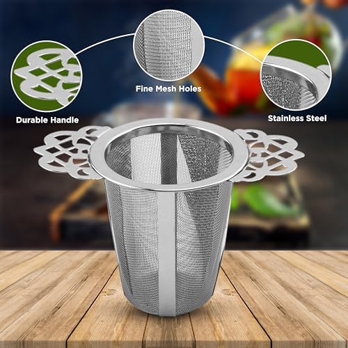 Stainless Steel Tea Infusers Set of 2 – Fine Mesh SUS 304 Loose Leaf