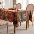 Bohemian Geometric Waterproof Rectangle Table Cloth 60x70inch