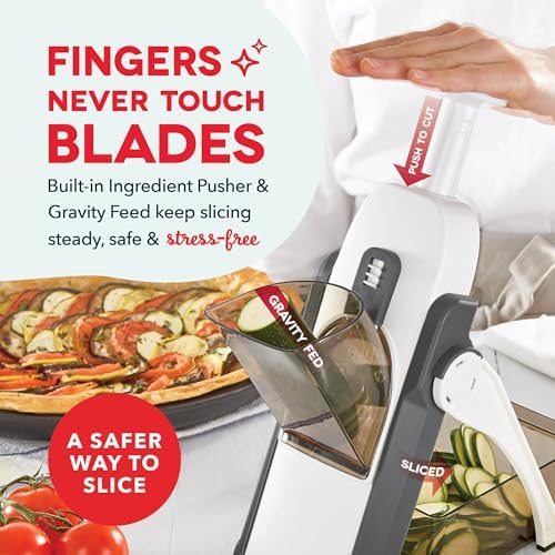 Dash Safe Slice Mandoline, Foldable, Cool Grey