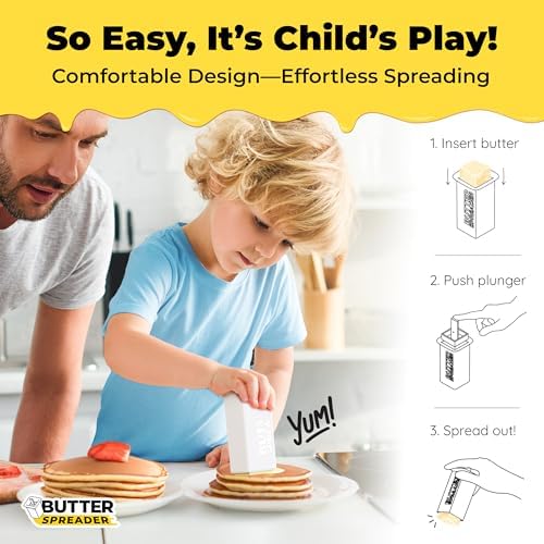 Mess-free Butter Spreader 1Pk Holds Twice the Butter for Corn Cobs