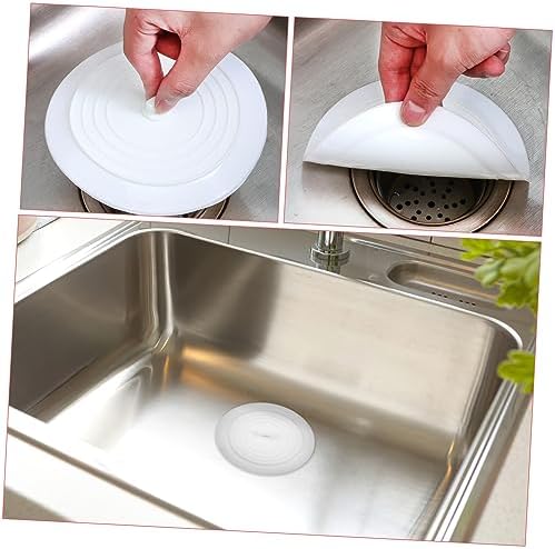 4 Pack Silicone Sink Plug and Strainer Set for Kitchen and Bath