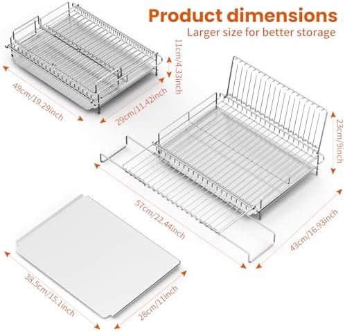 304 Stainless Steel Expandable Dish Drying Rack