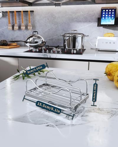 Consumest Stainless Steel Sponge Holder, Silver