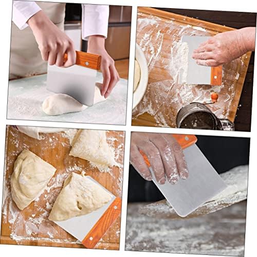 3pcs Dough Scraper Chopper, Stainless Steel Bread Cutter, Multipurpose
