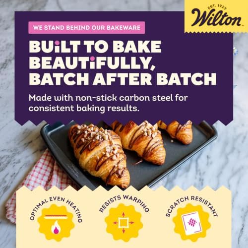Wilton Gold Non-Stick Small Baking Sheet, Made Without PFAS