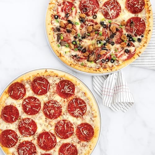 Nordic Ware Naturals 16" Air Crisp Perforated Aluminum Pizza Pan, Set