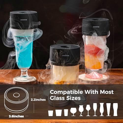 Electric Whiskey Smoker Kit, Cocktail Smoker with Heating System