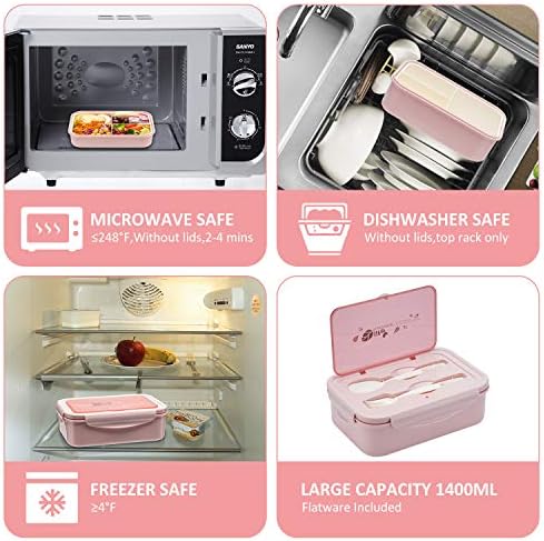 LOVINA Bento Boxes for Adults - 1100ML Bento Lunch Box Container For