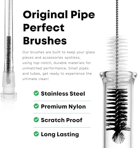 Pipe Perfect Original Cleaning Brush Set – Multi-Size Detail Brushes